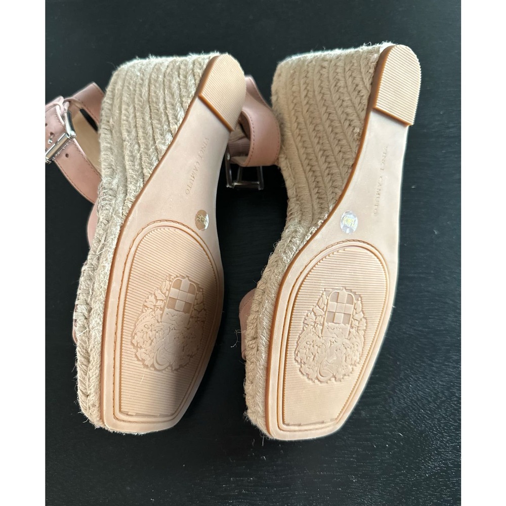 Vince Camuto NWOT Women's Meehan Pink Espadrille Wedge Sandal Sz. 7.5 - Picture 5 of 5